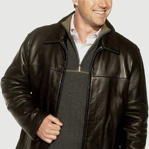 Mens New $500 Dockers Leather Coat XXL